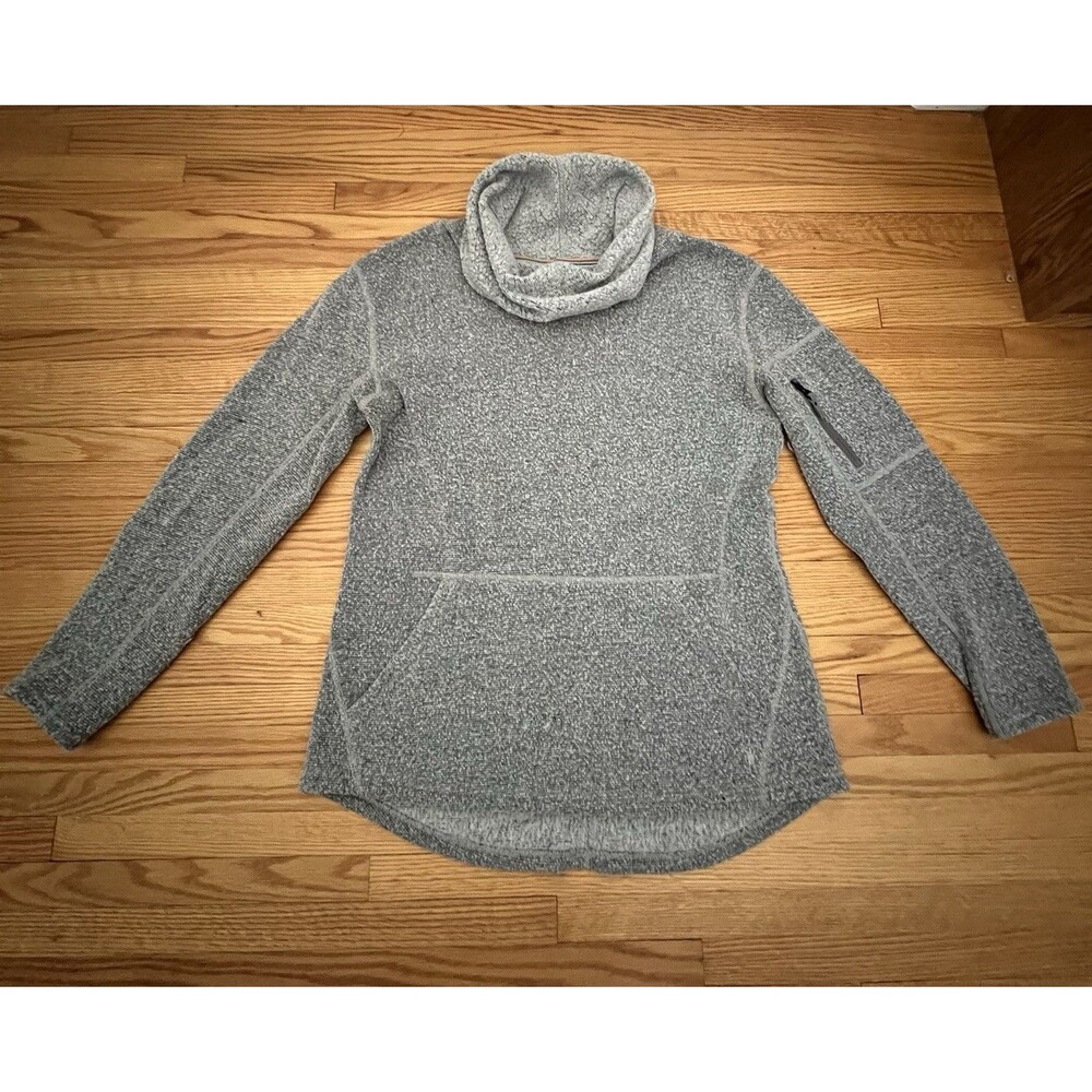 Smartwool Womens Merino Wool Cowl Neck Pullover Sweater Gray Size M Read